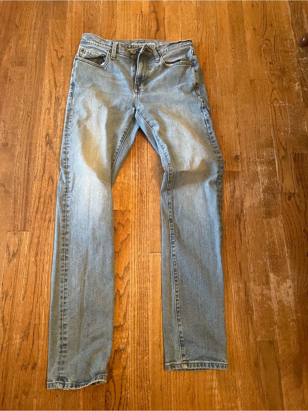 Classic Light Blue Men's Jeans - Straight Fit 30 waist, 34 length